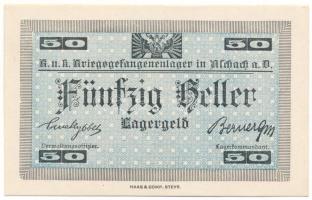 Ausztria / Aschach Hadifogolytábor 1916-1918 k. 50h "Sammler" (gyűjtői kiadás) T:AU
Austr...