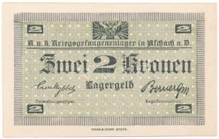 Ausztria 1916-1918 k. Aschach Hadifogolytábor 2K "Sammler" (gyűjtői kiadás) T:UNC,AU
Aust...