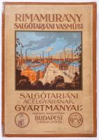 Rimamurány-Salgótarjáni Vasmű Rt. Salgótarjáni Acélgyárának gyártmányai. Bp., 1928, Posner. 190p. Ki...