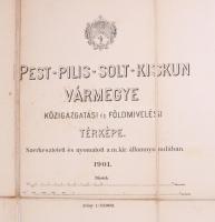 Pest-Pilis-Solt-Kiskun Vármegye közigazgatási és földmívelésügyi térképe. Szerk. és nyomtatott a m. ...