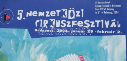 2004 Budapest Cirkuszfesztivál plakát 42x60 cm