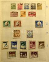 Magyar gyűjtemény az 1871-1944 közötti időszakból albumlapokon, benne 1900-as Turul sor, Búzakalász,...