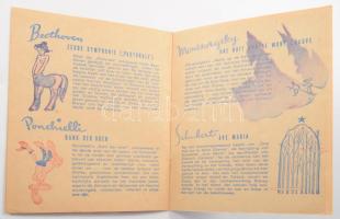 1940 Walt Disney Fantasia c. rajzfilm képes katalógusa. Az első színes Technicolor technikával készü...