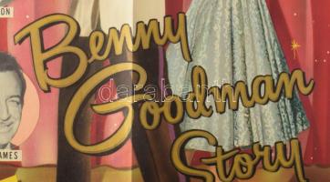ca 1950 Benny Goodmann Story plakát, hajtva, szélén kis sérülésekkel 35x53 cm