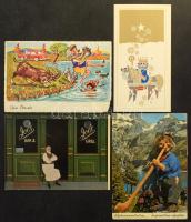 5-600 db üdvözlő képeslap és összehajtható üdvözlő kártya cipős dobozban