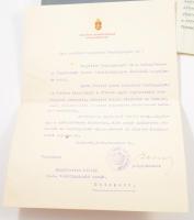 1929-1938 Mihálkovics Miklós, a Székesfővárosi Vízművek helyettes vezérigazgatója részére szóló irat...