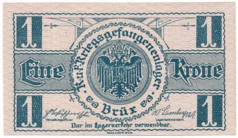 Ausztria / Brüx (Most) / hadifogolytábor 1915-1916 k. 1K T:AU Austria / Brüx (Most) / POW camp ~1915-1916. 1 Krone C:AU