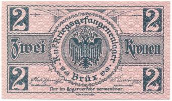 Ausztria / Brüx (Most) / hadifogolytábor 1915-1916 k. 2K T:UNC,AU Austria / Brüx (Most) / POW camp ~1915-1916. 2 Krone C:UNC,AU