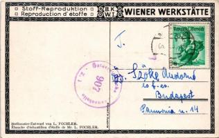 1913 Zum neuen Jahre die besten Glückwünsche / Német és héber nyelvű zsidó újévi művészi üdvözlőlap....