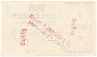 Ausztria / Mauthausen hadifogolytábor 1914-1918 k. 1K "UNGILTIG (érvénytelen)" bélyegzésse...