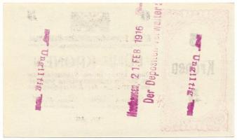 Ausztria / Mauthausen hadifogolytábor 1914-1918 k. 5K "UNGILTIG (érvénytelen)" bélyegzésse...