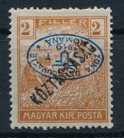 Debrecen I. 1919 II. lemez Arató 2f (MBK 54a) fordított felülnyomás, Bodor szakértői véleménnyel (22.000)