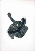 Molnár Attila (1978-): Isten hozott, 2013. Computer print, papír, szárazbélyegzővel jelzett. 15,5x12,5 cm.