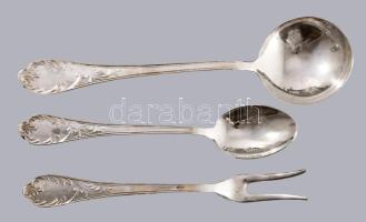 Evőeszközkészlet, 12 személyes, eredeti dobozában, szép állapotban