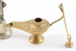 4 darab fém / réz tárgy, közte 2 darab csengő