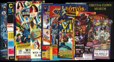 25 db cirkusz szórólap az 2000-es évekből