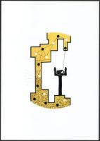 Molnár Attila (1978-): Tehermentesen, 2013. Computer print, papír, szárazbélyegzővel jelzett. 16,5x9 cm.