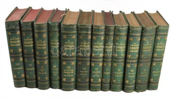 Az Osztrák-Magyar Monarchia írásban és képben I-XXI. kötet. Teljes. Egy kötet (XVIII.) szürke, a töb...