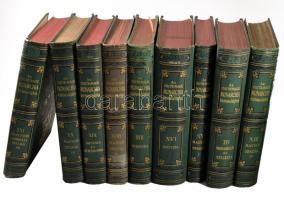 Az Osztrák-Magyar Monarchia írásban és képben I-XXI. kötet. Teljes. Egy kötet (XVIII.) szürke, a töb...