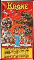 1985 Cirkus Krone kis plakát. Hajtva, jó állapotban 22x36 cm