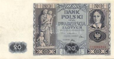 Lengyelország 1936. 20Zl T:I-