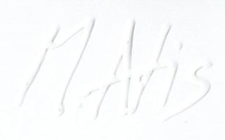 Molnár Attila (1978-2019): Ábrándozó nő, 2014. Computer print, papír, szárazbélyegzővel jelzett. 21,...