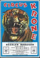 1985 Cirkus Krone kis plakát. Hajtva, jó állapotban 22x36 cm