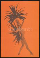 1973 Moulin Rouge Budapest varieté képes szórólap Medveczky Ilonával 18x25 cm