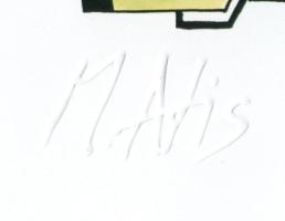 Molnár Attila (1978-2019): Ádám és Éva, 2013. Computer print, papír, szárazbélyegzővel jelzett. 14,5...