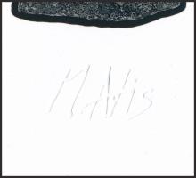 Molnár Attila (1978-2019): Angyal, 2013. Computer print, papír, szárazbélyegzővel jelzett. 13,5x12 c...