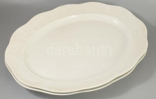 Herendi 8 darab fehér porcelán szervírozó készlet kosárfonott peremrésszel, masszába nyomott, illetv...