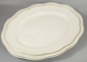 Herendi 8 darab fehér porcelán szervírozó készlet kosárfonott peremrésszel, masszába nyomott, illetv...