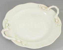 Herendi 8 darab fehér porcelán szervírozó készlet kosárfonott peremrésszel, masszába nyomott, illetv...