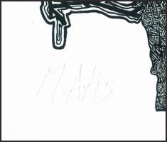 Molnár Attila (1978-2019): Lejtőn, 2013. Computer print, papír, szárazbélyegzővel jelzett. 10,5x16 c...