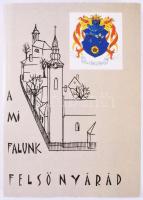 Kornyáné Szoboszlay Ágnes: A mi falunk Felső Nyárád. 2000, Felsőnyárád, papírkötés, ajándékozási bejegyzéssel, 572p
