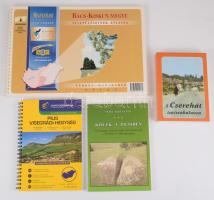 4 darab útikönyv és térkép. Kövek a Pilisben, A Cserehát turistakalauza, Pilis Visegrádi-hegység, Bács-Kiskun megye településeinek atlasza.