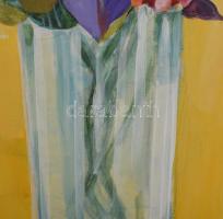 A. Varga Imre (1953- ): Csendélet, akril, farost, jelzett, 42×30 cm, fakeretben