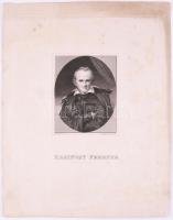 ca 1830 Kazinczy Ferenc (1759-1831) író rézmetszetű portréja. Hofmann - Ender, Wien. 10x12 cm, lapméret 25x32 cm