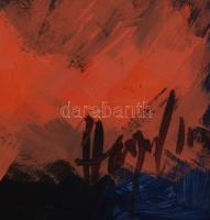 Olvashatatlan jelzéssel (A. Varga Imre?): Csendélet, akril, farost, jelzett, 42×30 cm, fakeretben