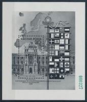 1986 Európai Biztonsági és Együttműködési Értekezlet (X.) - Bécs feketenyomat blokk zöld sorszámmal (70.000)