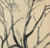 F. Antal Elemér (1896-1991): Tavasz. Rézkarc, papír, jelzett, hátoldalán próbanyomat IV bélyegzéssel...