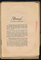 1942 Dongó siklómodel. Dékány Zsigmond. vitorlázó repülőgép modell terv. Magyar Repülő melléklete. N...