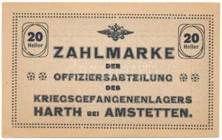 Ausztria / Harth bei Amstetten tiszti hadifogolytábor 1914-1918 k. 20h T:AU Austria / Harth bei Amstetten Officer's POW camp 1914-1918. 20 Heller C:AU