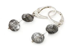 Ezüst (Ag) fülbevaló pár, jelzett, bruttó 3,1g