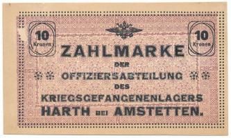 Ausztria / Harth bei Amstetten tiszti hadifogolytábor 1914-1918 k. 10K T:XF kis anyaghiány Austria / Harth bei Amstetten Officer's POW camp 1914-1918. 10 Kronen C:XF small missing material