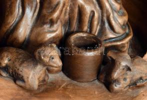 Hoffer Ildikó: Betlehem, mázas kerámia, , jelzés nélkül, hibátlan 21 cm