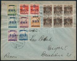 SHS 1919 Helyi ajánlott filatelista levél "OSIJEK", Bodor vizsgálójellel