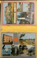 410 db modern városképes lap (kb 300 magyar, a többi külföld) 3 db jó állapotú modern képeslap berakóban