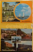 410 db modern városképes lap (kb 300 magyar, a többi külföld) 3 db jó állapotú modern képeslap berak...