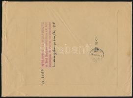 1987 Ajánlott expressz levél üres mezős automata bélyegekkel / Registered express cover with Autamat...